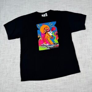 Adidas YAY ABE 'One of One Thousand" Graphic T-Shirt Streetwear Black Men's L‎